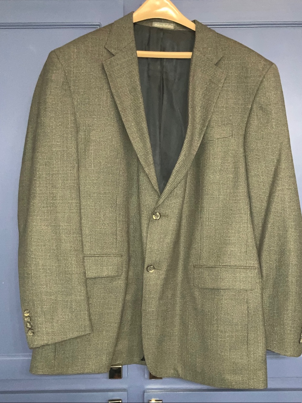 Oscar de la Renta Olive Herringbone Sport Coat